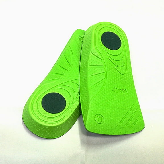 Zcyifa shoe insert Unisex Non-slip EVA Insole Correction Shock-Absorbing Breathable Insoles Flat Foot Inside Arch Support Sports Half-pad Correction Insoles - XL (Green)