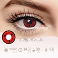 thumbnail image 4 of Lentes de contacto de colores para Halloween, lentes de ojos multicolores para Cosplay de Anime, lentes blancas, negras y rojas, lentes de ojos de gato, 4 of 4