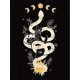 thumbnail image 2 of Camiseta de Verano para Mujer 1pc Women's Fashion Casual Crew Neck T-Shirt with Geometric Snake and Moon Pattern, Polyester 95% Spandex 5% Knit Fabric, Medium Stretch, All-Season Comfort Top, Leisur, 2 of 6