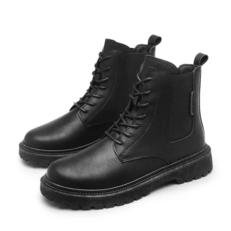 

Men‘s Fashion Faux Leather Casual Lace-up Boots Motorcycle Boots