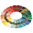 thumbnail image 1 of ODOMY 1/2/5 Set Embroidery Floss Skeins Soft Cross Stitch Threads Rainbow Color Sewing Floss-100 Colors, 1 of 8