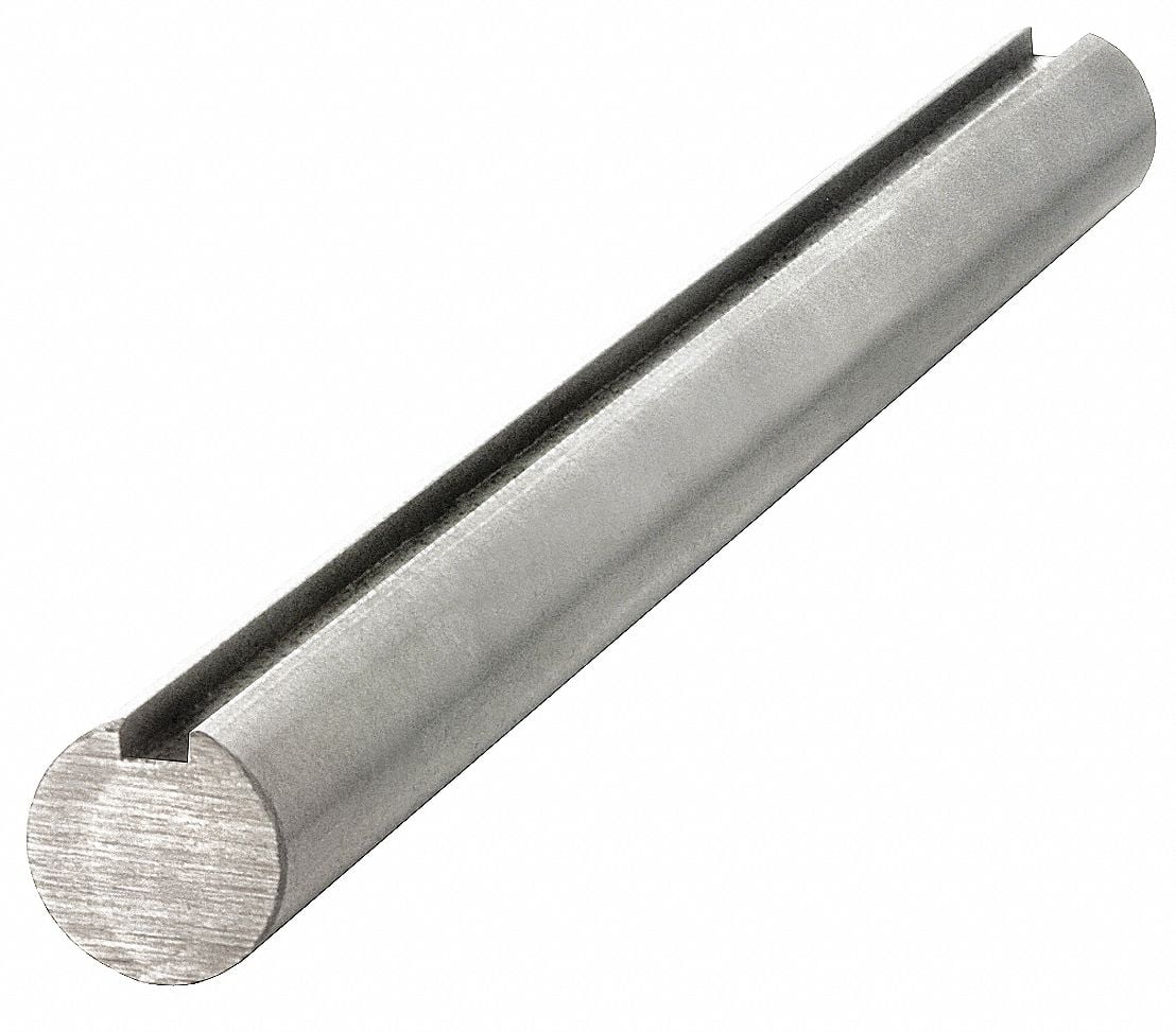Carbon Steel Grade 1045 Keyed Shaft,5/16 Diameter,3/32 x 3/64 Keyway,9 Length Carbon Steel Grade 1045 Keyed Shaft,5/16 Diameter,3/32 x 3/64 Keyway,9 Length