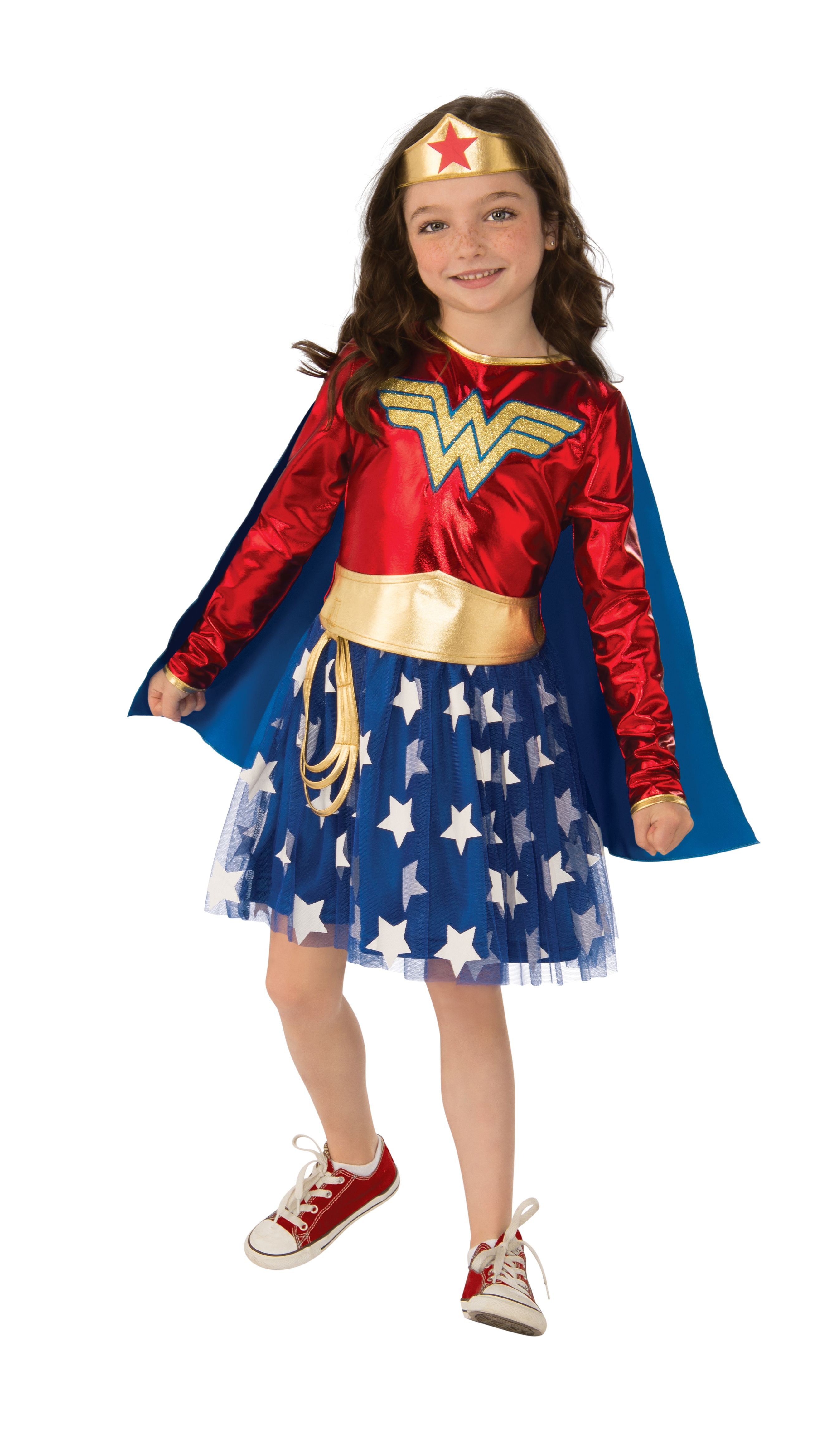 Rubies Deluxe Wonder Woman Girls Halloween Costume - Walmart.com