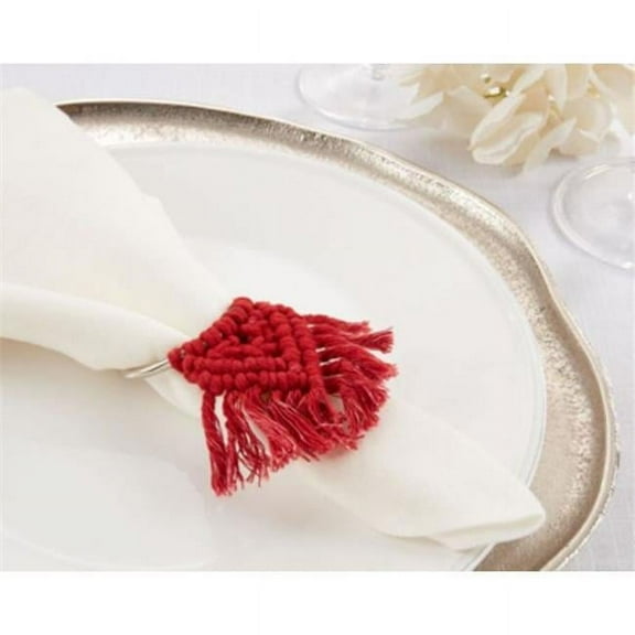 Saro Lifestyle Braided Napkin Ring (Set of 4)