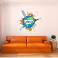thumbnail image 1 of Home Wall Decal - Explore - Cute Travelling Design Cute Famous Places Designs Around the Globe - Proudly Hand Made Decal - Size: 30 In(W) x 27 In(H), 1 of 5