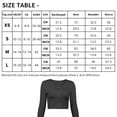 thumbnail image 3 of Women's Top Sexy Long Sleeve V Neck Shirts Fall Front Slim Fit Ribbed Basic Top, 3 of 5