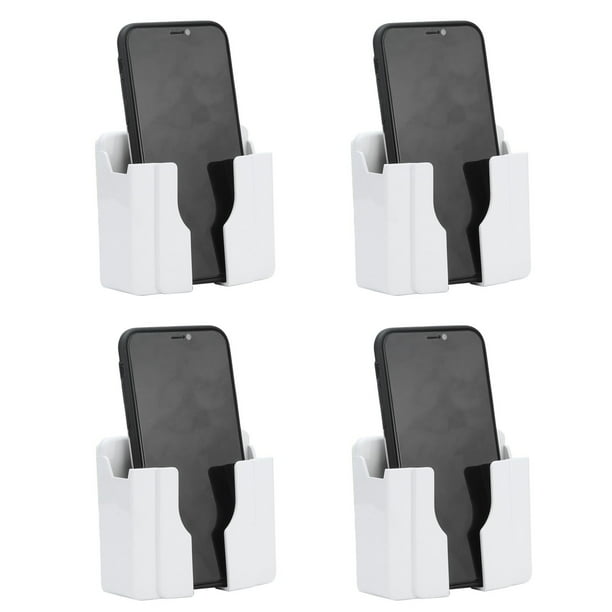 Estante De Almacenamiento Montado En La Pared, Soporte De Base De Carga Para Teléfono Móvil Con Control Remoto De Pared Sin Perforaciones Para Almacenamiento En Dormitorio,