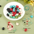 thumbnail image 3 of 1Box 190pcs 15 Style Synthetic Turquoise Beads Strands Dyed Skull & Tortoise & Round Mixed Color 8~18x8~14x6~11mm Hole: 1mm 200pc/box, 3 of 6