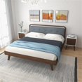 thumbnail image 4 of Pemberly Row Mid-Century Solid Wood 2-drawer Nightstand in White, 4 of 7
