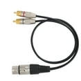 thumbnail image 4 of Audio Splitter 1 XLR Female Plug to 2 RCA Male Plugs Cable for Home Theater and Professional Audio EquipmentFemale Plug 1m Bienvenido, 4 of 8