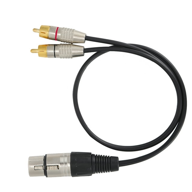 Y Cable De Parche De Divisor Y 1 Xlr Enchufe A 2 Cable De Audio De Audio Para Cine En Casa Y Equipos De Audio Profesionales, Vaina Flexible De PVC, Conectores De