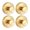 Gold, variant on Brushed Gold Wall Hooks Round Base Modern Decorative Coat Hanger for Clothes Keys Towels 4PCS Gold 2"