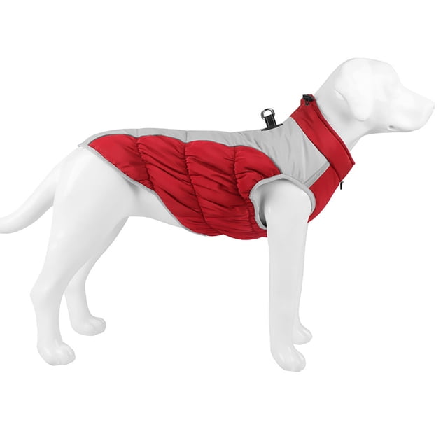 Hearth & Gear Warm Dog Winter Coat Dog Coat Dog Jacket With Built In Harness Windproof Dog Cold Weather Coats Reflective Turtleneck Large Dog Coat Dog Coats For Small Medium Pet Clothes for Small Dogs