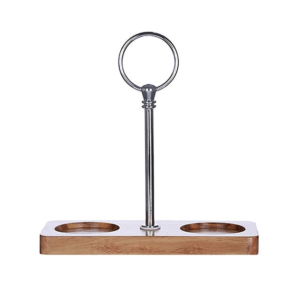 Molinillo de Sal Y Pimienta ANGGREK Bandeja Duradera de Madera de Acero Inoxidable 17.5x17x7cm
