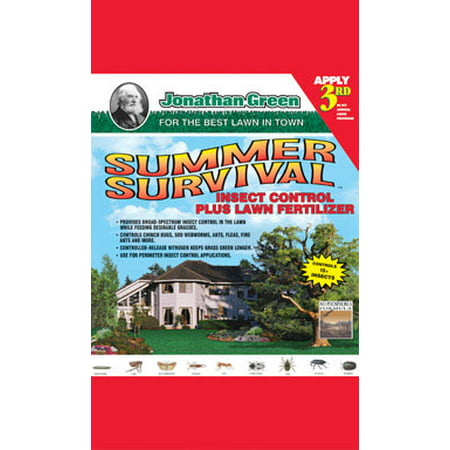 Jonathan Green Summer Survival 13-0-3 Lawn Fertilizer For All Grass Types 16.65 lb. 5000 sq. ft. - Case Of: (The Best Lawn Fertilizer For Summer)