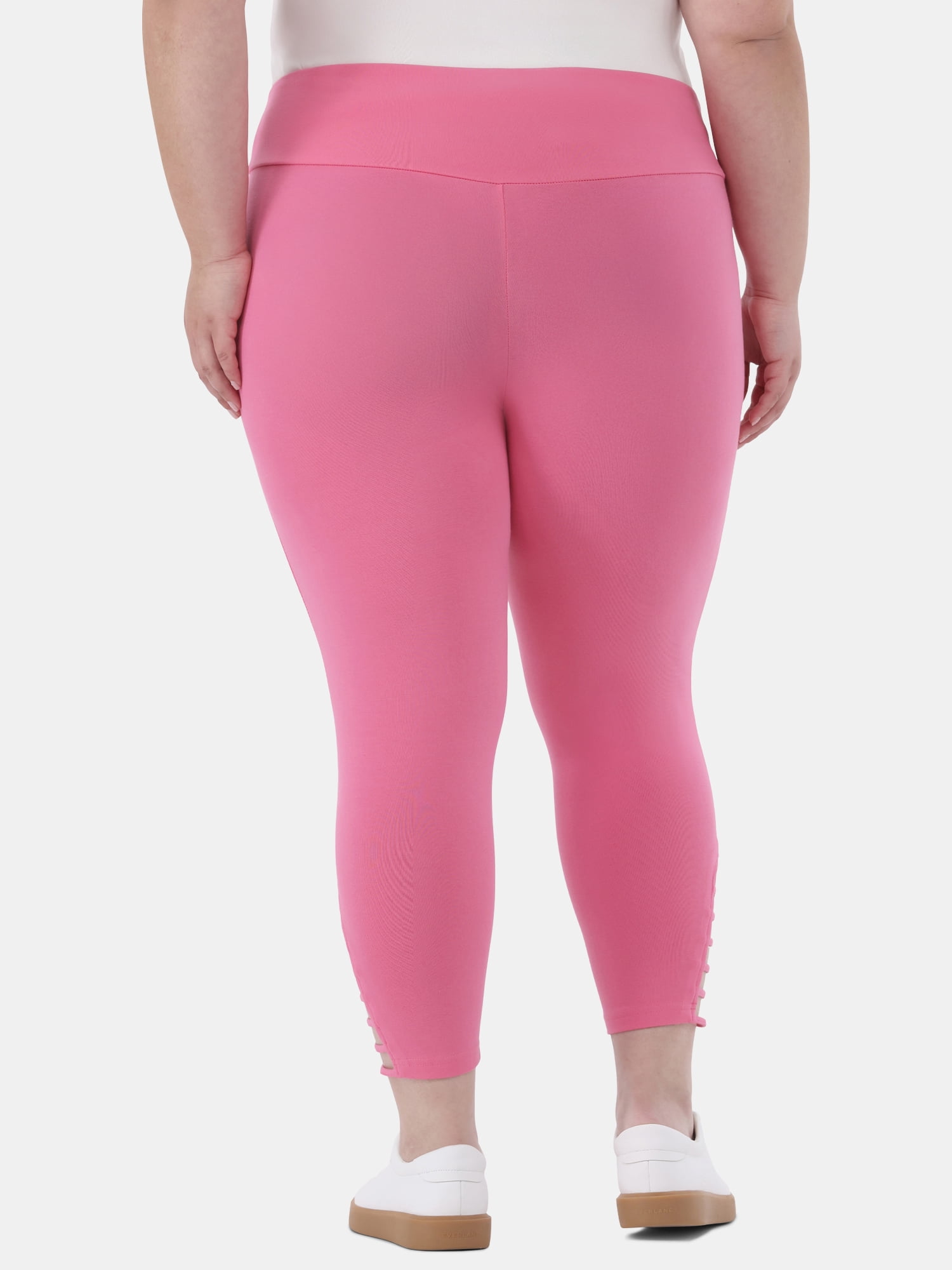 Terra & Sky Women's Plus Size Capri Ladder Legging, Sizes 0X-5X