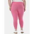 thumbnail image 5 of Terra & Sky Women's Plus Size Capri Ladder Legging, Sizes 0X-5X, 5 of 5