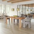 thumbnail image 5 of ZUO Eazy Solid Rubber Wood Frame Dining Table in Natural, 5 of 11