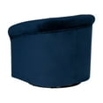 thumbnail image 4 of Powell Grandee Velvet Club Chair with Swivel, Navy, 4 of 11