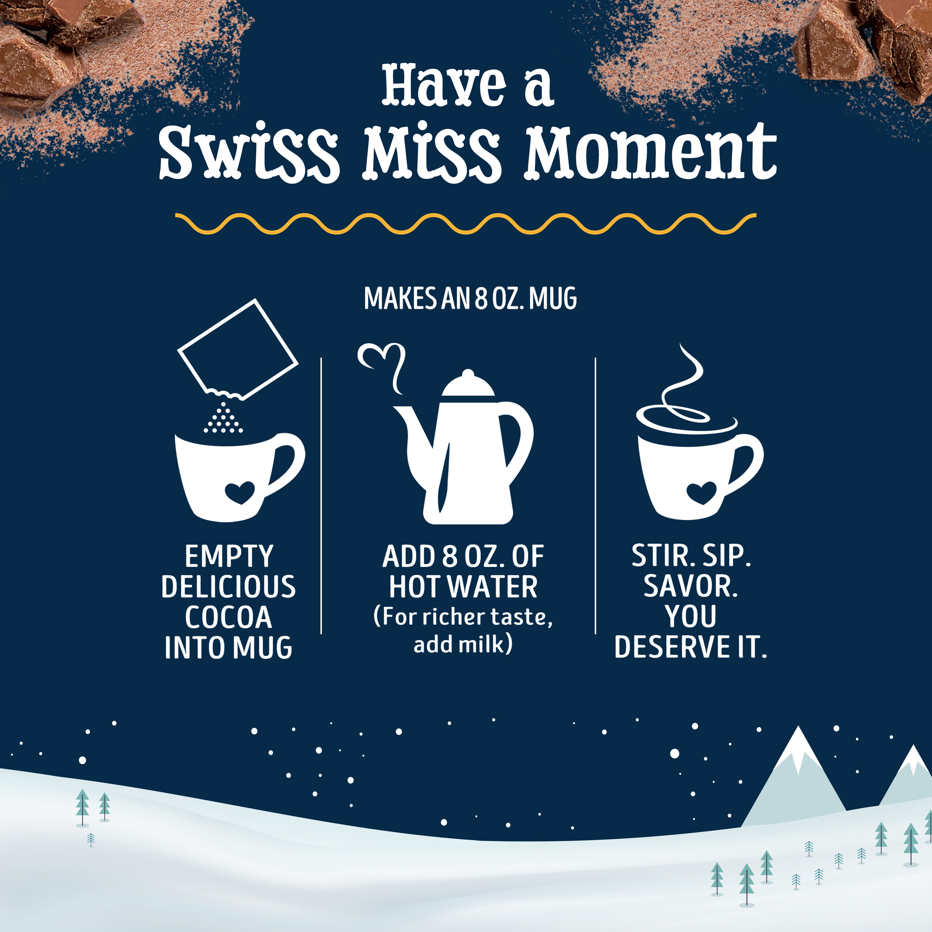 Swiss Miss Hot Cocoa and Ceramic Mug Gift Set, 5.52 oz. - image 5 of 7