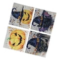 thumbnail image 5 of Fundas de almohada de Halloween Patrón de calabaza Cierre con cremallera Material de lino Lavado con agua fría Funda de almohada para decoraciones 4 Paquete combinado 01, 5 of 5