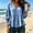 Blue women fall peplum top a1, variant on Women Fall Winter V Neck 3/4 Sleeve Ruffle Peplum Top Casual Boho Blouses Tops Trendy Business Work Outfits, Beige S