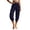 1-Dark Blue, variant on Arlun Women's Summer Tapered Leg Capri Pants Pleated Elastic High Waist Cropped Trousers Soft Comfortable Solid Color Harem Pant for Yoga Workout and Everyday Casual Wear 1-White XL