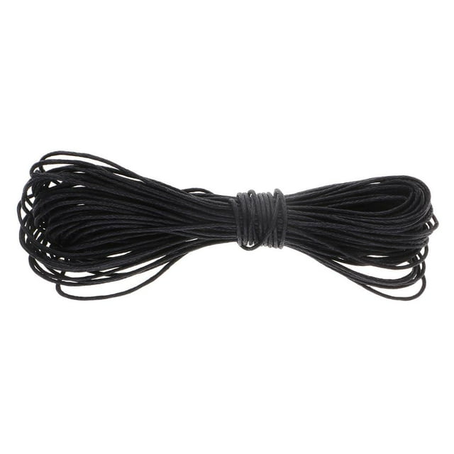 Cuerda Giratoria Encerada negra Sunnimix de 33 yardas 1 mm para joyería DIY