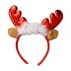 thumbnail image 2 of Diadema De Tela 1 tocado navideño de asta para el pelo con bola de pelo y corazón, accesorio para disfrazarse, color rojo, 28 x 27 cm Yulucky, 2 of 8