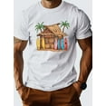 thumbnail image 1 of Camiseta de algodón premium Hut Surfboards G500 para hombre, de corte relajado: suave, transpirable y cómoda para un estilo informal. Ideal para surf, playa y actividades al aire libre., 1 of 3