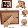 thumbnail image 4 of Medal Display Shadow Box Natural Wood Frame 6.9x7.2x9 Inch Brown Medal Display Case with Glass Window for Military Medals Beach Tags Jewelry Pins Pin Enthusiast Collectibles 1set, 4 of 9