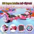 thumbnail image 6 of SISIGAD Hoverboard & Go Kart, 6.5" Self Balancing Scooter Hover Board with Seat Bluetooth Wheels LED Lights for Kids Ages 6-12, 6 of 7