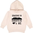 thumbnail image 2 of Inktastic Charlotte North Carolina Someone Loves Me Toddler Hoodie, 2 of 4