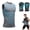 Grey, variant on Compression Vest for Men, Comfortable Breathable, and Invisible, Version Ionic Shaping Sleeveless Vest for Men to Build a Perfect Body,Compression Shirt Men