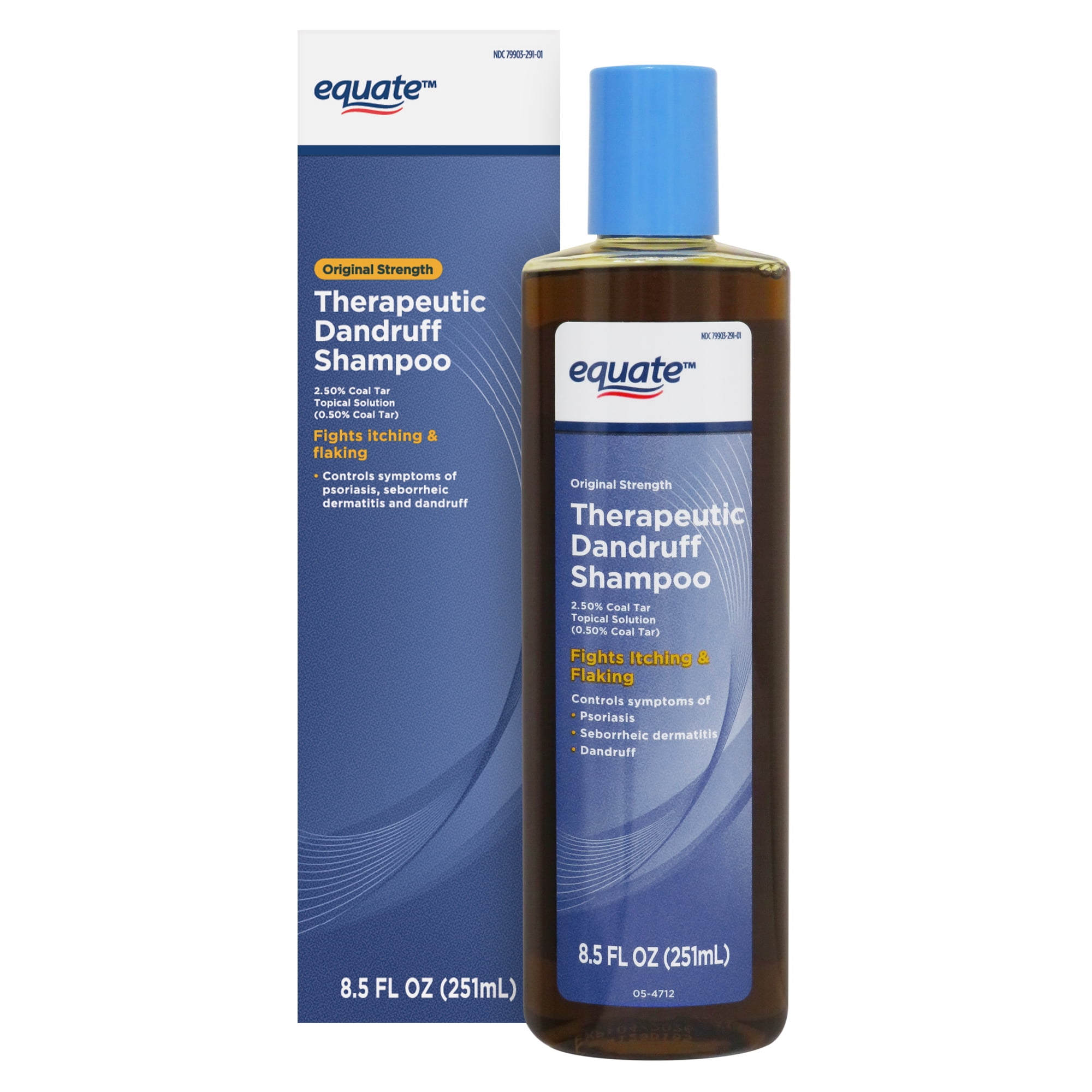 Equate Beauty Therapeutic Anti-Dandruff Shampoo with 1.0% Coal Tar, 8.5 fl oz