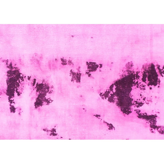 Ahgly Company Indoor Rectangle Abstract Pink Modern Area Rugs, 5' x 8'