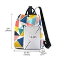 thumbnail image 3 of FORMRS Women's Travel Backpack Purse Anti-Theft Hidden Pockets Casual Shoulder Bag, Red Triangles, 3 of 7