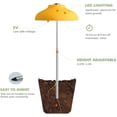 thumbnail image 3 of GrowLED LED Umbrella Plant Grow Light, Herb Garden, Height Adjustable, Automatic Timer, UL Adapter Included, Ideal for Plant Grow Novice Or Enthusiasts, Various Plants, DIY Decoration, Mellow Yellow, 3 of 5