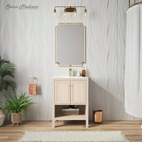 Chateau 24" Freestanding Bathroom Vanity in White Oak with Sink Top