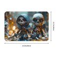thumbnail image 3 of Bingfone Cute Skeletons Figurines Door Mat 16"x24" Front Entrance Non-Slip Low Profile Washable for Entryway, 3 of 7