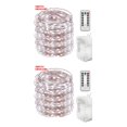thumbnail image 3 of Ounissouiy LED a prueba de agua Oficina en el hogar Control remoto decorativo Lámpara con temporizador Cadena 5m 50LEDs Blanco cinco 5m 2Conjunto, 3 of 6