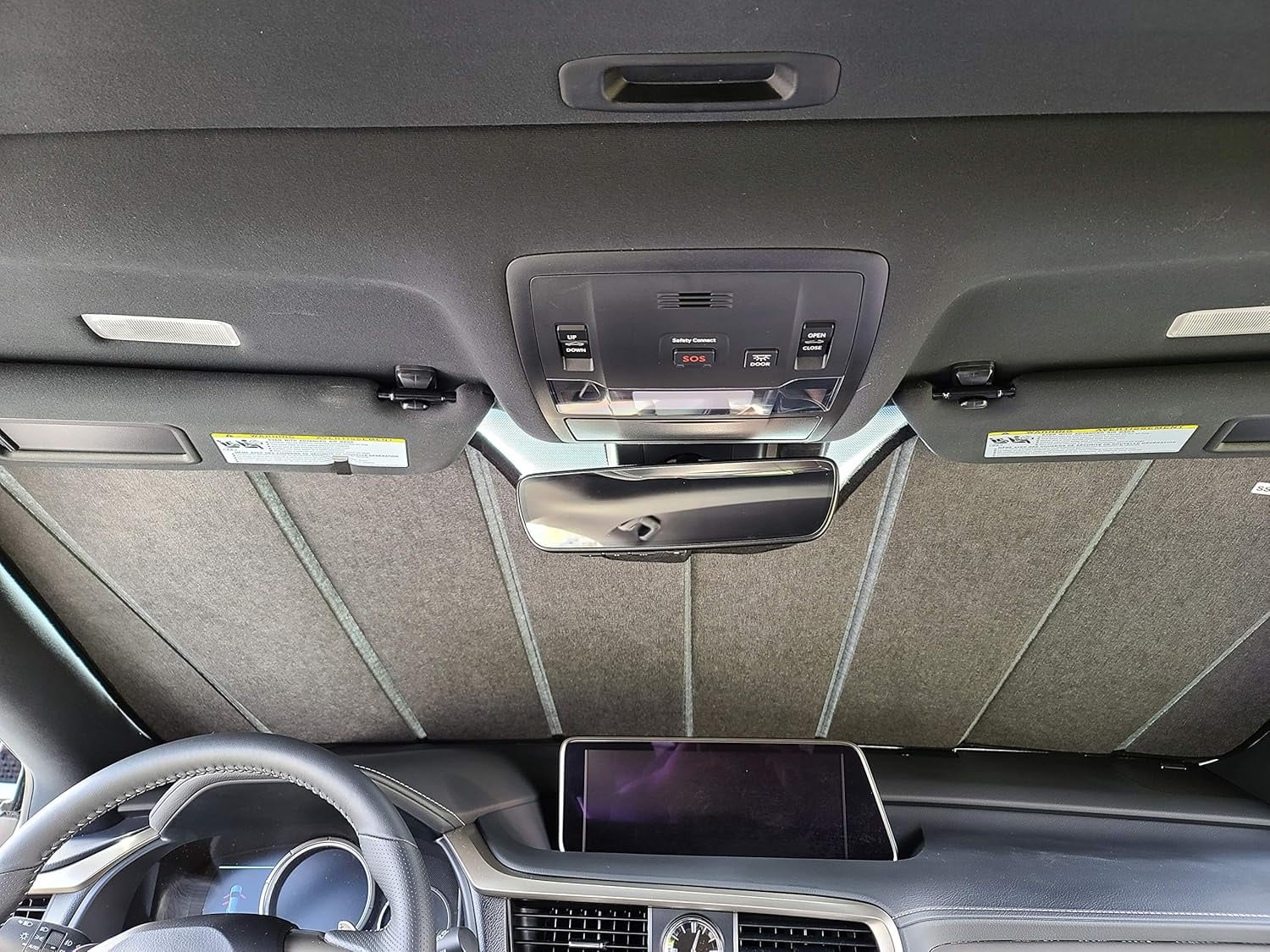 AutoTech Park Foldable Sunshade Compatible with 2023-2025 Honda CRV, Custom-fit Windshield Sun Shade