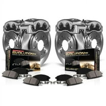 PowerStop Front and Rear Stock Replacement Brake Pad and Rotor Kit with Calipers Fits: BUICK PONTIAC Select Models KCOE1589