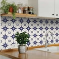 thumbnail image 2 of Mi Alma Removable Vinyl Star Shaped Purple Backsplash Tile Stickers, 24pcs, 2 of 11