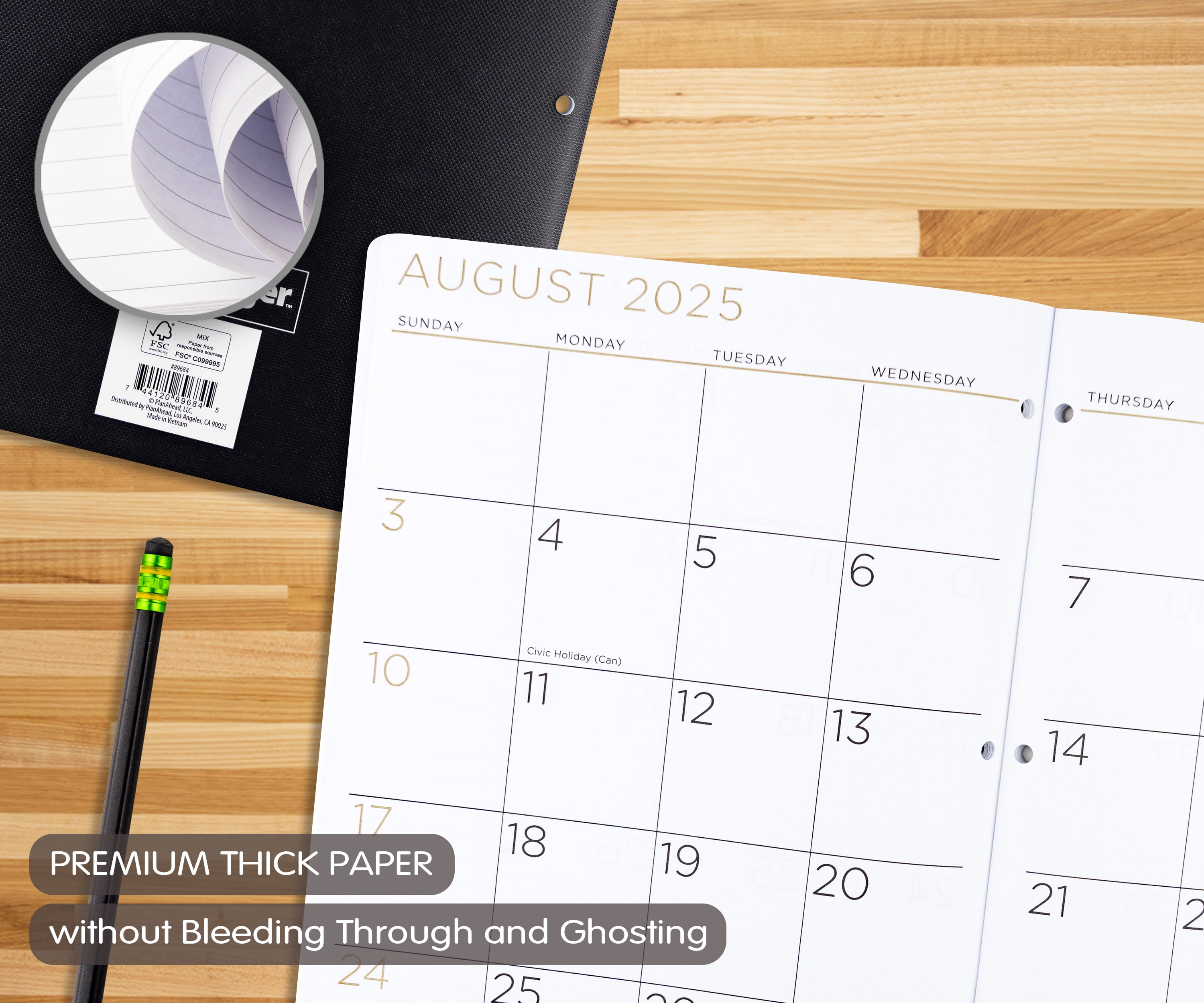 See it Bigger January 2025 - December 2026 Monthly Dated Planner (8.5"x 11")