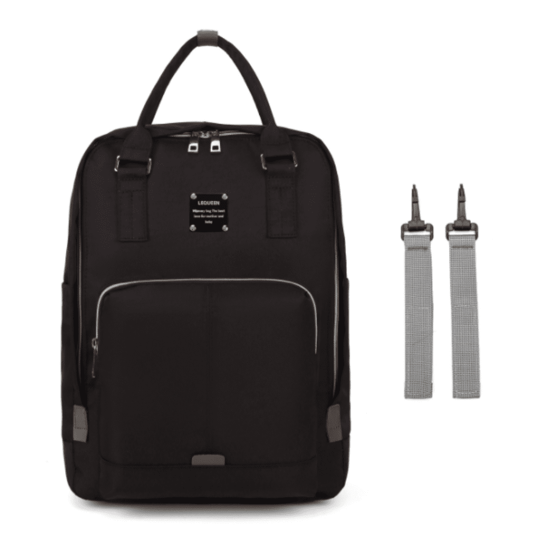 Baby Diaper Bag Backpack Tote Backpack Stroller Hanging Bag Travel Nappy Bag Multi-Function for Outdoor Working Mommy Bag Easy(Black)