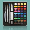 thumbnail image 4 of Watercolor Paint, Strong Coloring Power Widely Used 36 Colors Lasting Water Color Paint Kit High Saturation  For Kids For Sketching, 4 of 8