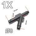 thumbnail image 7 of 1Pc 8 mm Y-Type Joiner Pipe Tube Connector for Air Fuel Water for Chrysler, 7 of 7