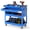 Blue, variant on Ironmax 3 Tier Rolling Tool Cart with Lockable Drawer, Pegboards & Hooks for Garage Black