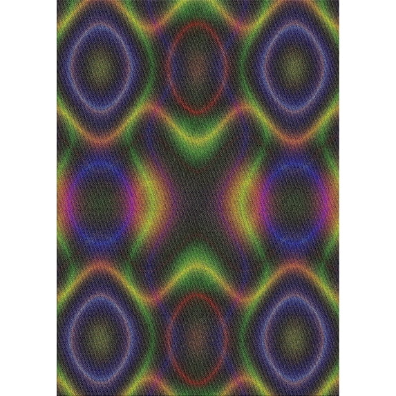 Ahgly Company Indoor Rectangle Patterned Sandstone Brown Novelty Area Rugs, 5' x 7'